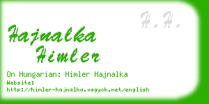 hajnalka himler business card